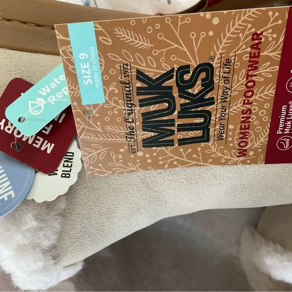 Muk Luks Beige Suede Ankle Boots NEW in Box’s - Picture 6 of 10